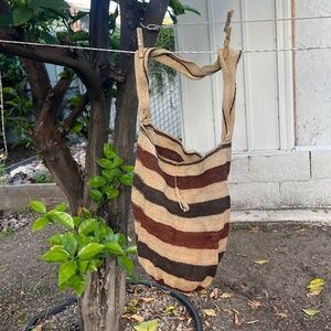 Mochila bag from Colombia shoulder handmade boho beach tribal natural fiber bag